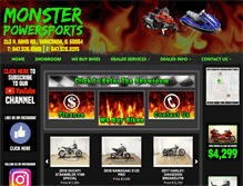 Tablet Screenshot of monsterpowersport.com